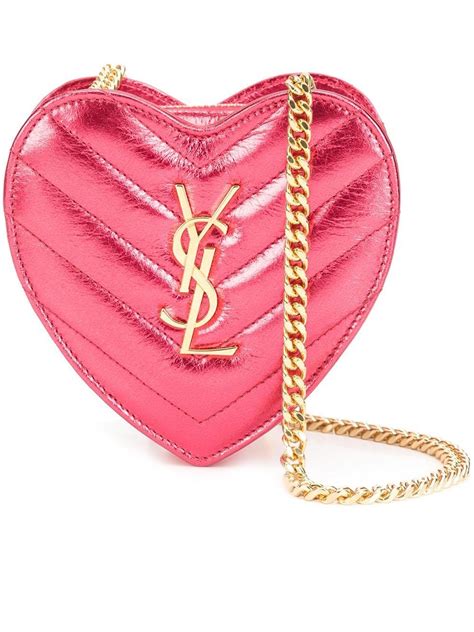 ysl heart shaped bag